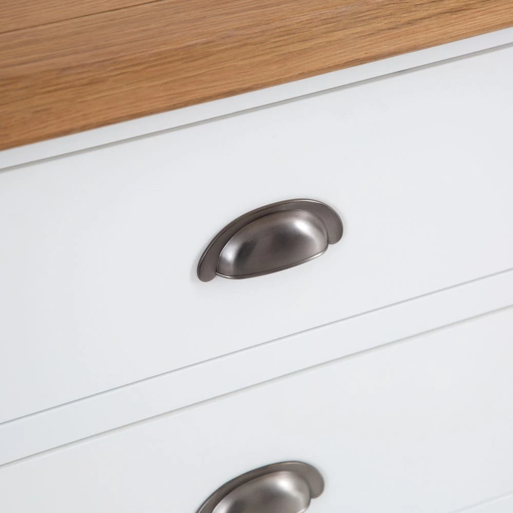 Hampshire White Painted Oak Chest Of 6 Drawers 7 Hampshire White Painted Oak Chest Of 6 Drawers - Image 5