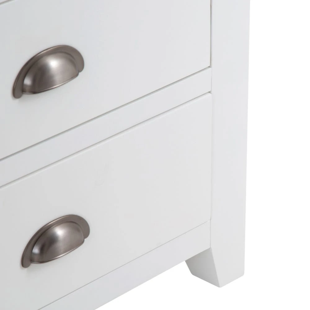 Hampshire White Painted Oak Chest Of 6 Drawers 9 Hampshire White Painted Oak Chest Of 6 Drawers - Image 7