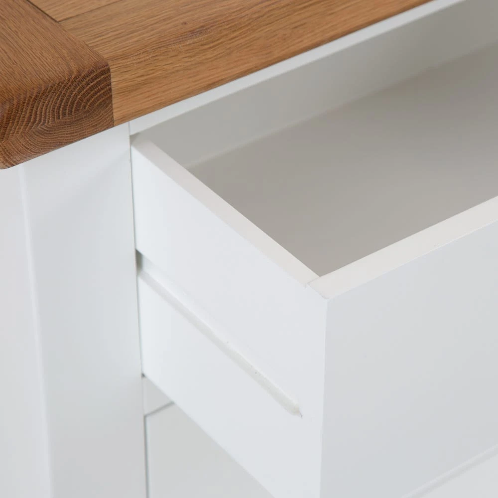 Hampshire White Painted Oak Chest Of 6 Drawers 8 Hampshire White Painted Oak Chest Of 6 Drawers - Image 6