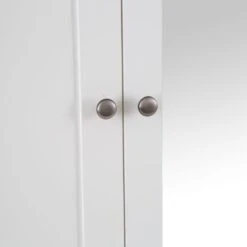 Hampshire White Painted Oak 3 Door Wardrobe With Mirror -Furniture Sale Shop img 3857