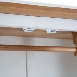 Hampshire White Painted Oak 3 Door Wardrobe With Mirror -Furniture Sale Shop img 3863