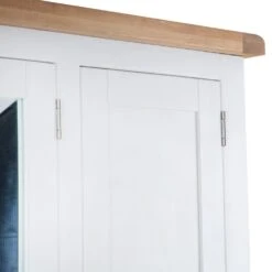 Hampshire White Painted Oak 3 Door Wardrobe With Mirror -Furniture Sale Shop img 3867