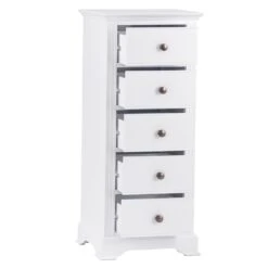 Banbury White Painted 5 Drawer Tallboy 14 Banbury White Painted 5 Drawer Tallboy -Furniture Sale Shop img 6366