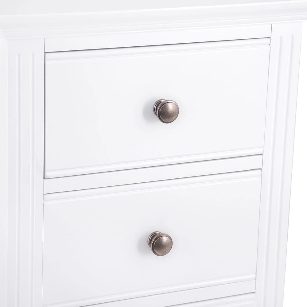 Banbury White Painted 5 Drawer Tallboy 9 Banbury White Painted 5 Drawer Tallboy - Image 7