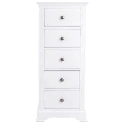 Banbury White Painted 5 Drawer Tallboy 20 Banbury White Painted 5 Drawer Tallboy -Furniture Sale Shop img 6372
