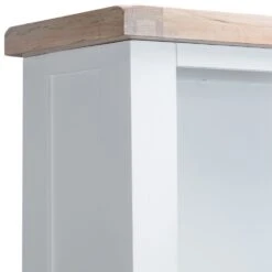 Suffolk White Painted Oak Large Bookcase With Wicker Baskets -Furniture Sale Shop img 7333 x 1