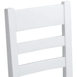 Suffolk White Painted Oak Ladderback Chair With Fabric Seat -Furniture Sale Shop img 7646 x