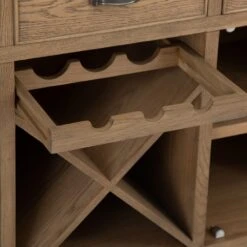 Wessex Smoked Oak Large Sideboard Wine Rack -Furniture Sale Shop img 7691