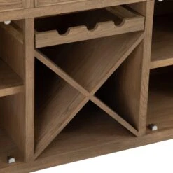Wessex Smoked Oak Large Sideboard Wine Rack -Furniture Sale Shop img 7694