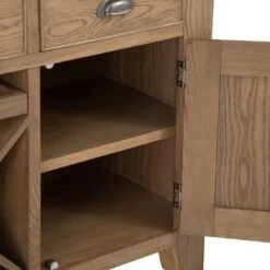 Wessex Smoked Oak Large Sideboard Wine Rack -Furniture Sale Shop img 7695