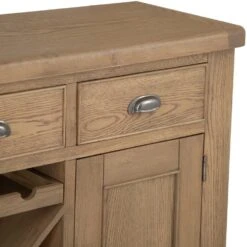 Wessex Smoked Oak Large Sideboard Wine Rack -Furniture Sale Shop img 7700