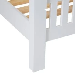 Hampshire White Painted Oak King Size Bed Frame High Foot End -Furniture Sale Shop img 94200