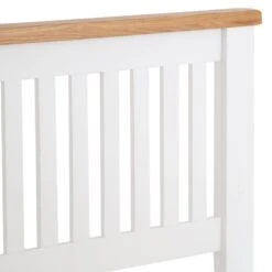 Hampshire White Painted Oak King Size Bed Frame High Foot End -Furniture Sale Shop img 94202