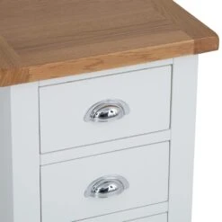 Chester White Painted Oak Large Bedside Table -Furniture Sale Shop img 95172 14