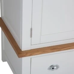 Chester White Painted Oak 2 Door Wardrobe With Drawer -Furniture Sale Shop img 95172 36
