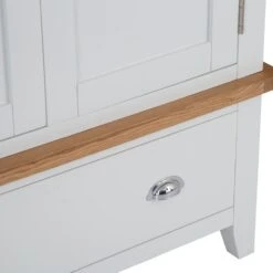 Chester White Painted Oak 2 Door Wardrobe With Drawer -Furniture Sale Shop img 95172 39