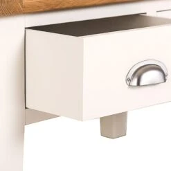 Hampshire Ivory Painted Oak Coffee Table With Drawers -Furniture Sale Shop kel p07 3