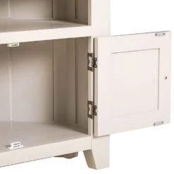 Hampshire Ivory Painted Oak Corner TV Unit -Furniture Sale Shop kel p21 3