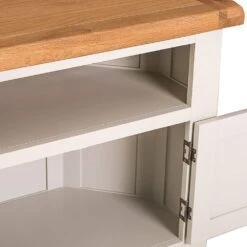 Hampshire Ivory Painted Oak Corner TV Unit -Furniture Sale Shop kel p21 4