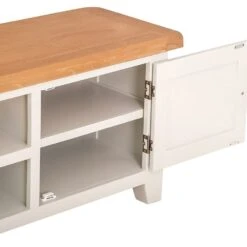 Hampshire Ivory Painted Oak Extra Large TV Unit -Furniture Sale Shop kel p32 3