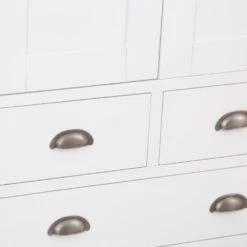 Hampshire White Painted Oak Large Larder Unit 30 Hampshire White Painted Oak Large Larder Unit -Furniture Sale Shop larl pwhite ls 11