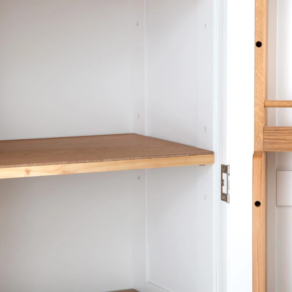 Hampshire White Painted Oak Large Larder Unit 8 Hampshire White Painted Oak Large Larder Unit - Image 6