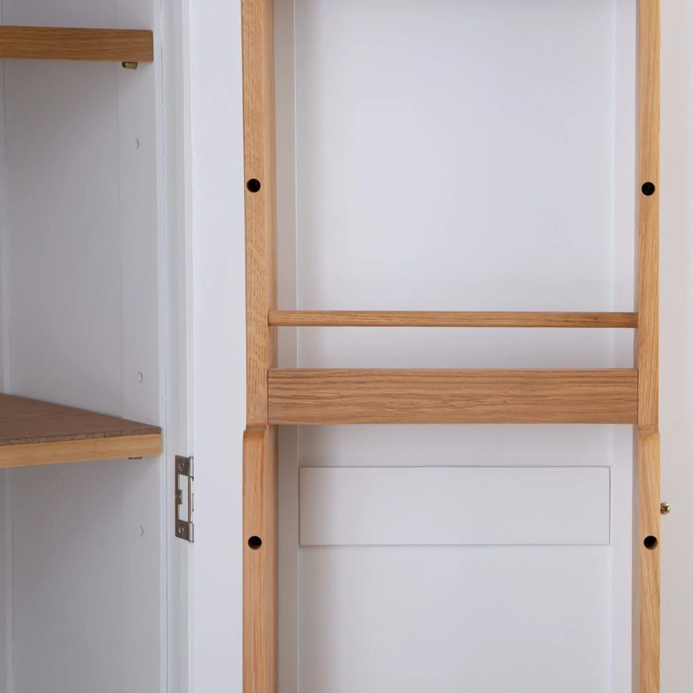 Hampshire White Painted Oak Large Larder Unit 10 Hampshire White Painted Oak Large Larder Unit - Image 8