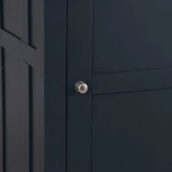 Hampshire Blue Painted Oak Slim Larder Cupboard -Furniture Sale Shop lars pblue ls 11