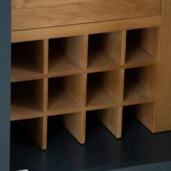 Hampshire Blue Painted Oak Slim Larder Cupboard -Furniture Sale Shop lars pblue ls 6