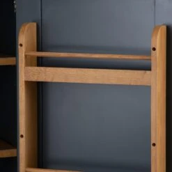 Hampshire Blue Painted Oak Slim Larder Cupboard -Furniture Sale Shop lars pblue ls 8
