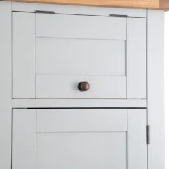 Hampshire Grey Painted Oak Slim Larder Cupboard -Furniture Sale Shop lars pgrey 10