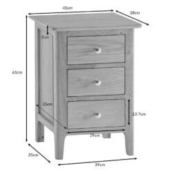 Bergen Oak Large Bedside Cabinet -Furniture Sale Shop lbsc 2