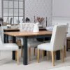 Salisbury Blue Painted Oak 1.2m Butterfly Extending Dining Table -Furniture Sale Shop lp 12bet b