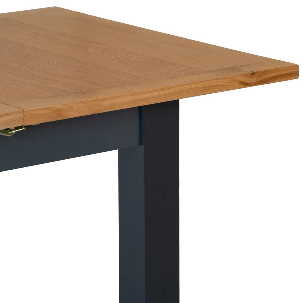 Salisbury Blue Painted Oak 1.2m Butterfly Extending Dining Table 11 Salisbury Blue Painted Oak 1.2m Butterfly Extending Dining Table - Image 9
