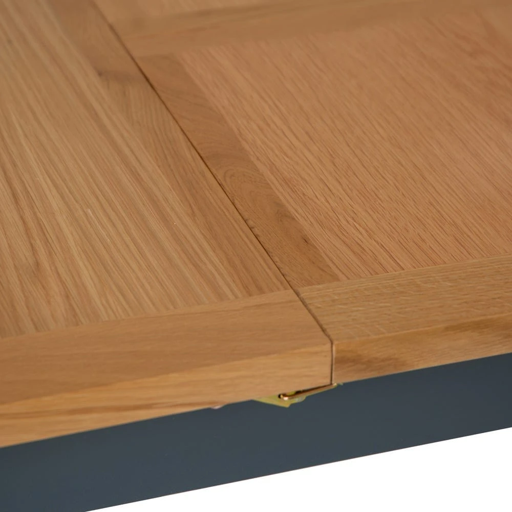 Salisbury Blue Painted Oak 1.2m Butterfly Extending Dining Table 15 Salisbury Blue Painted Oak 1.2m Butterfly Extending Dining Table - Image 13
