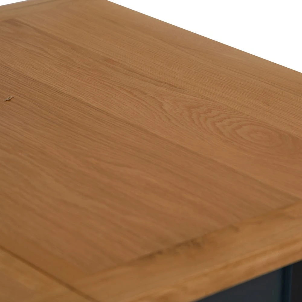 Salisbury Blue Painted Oak 1.2m Butterfly Extending Dining Table 16 Salisbury Blue Painted Oak 1.2m Butterfly Extending Dining Table - Image 14