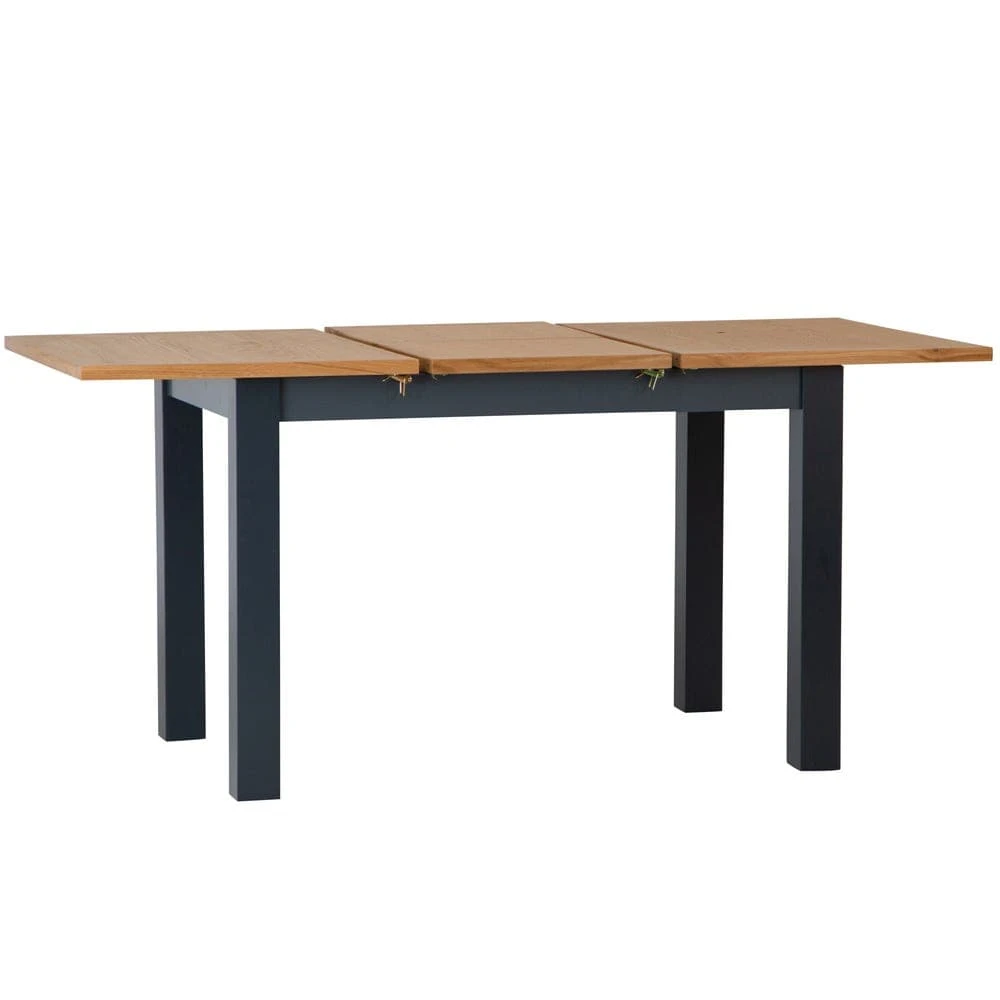 Salisbury Blue Painted Oak 1.2m Butterfly Extending Dining Table 7 Salisbury Blue Painted Oak 1.2m Butterfly Extending Dining Table - Image 5