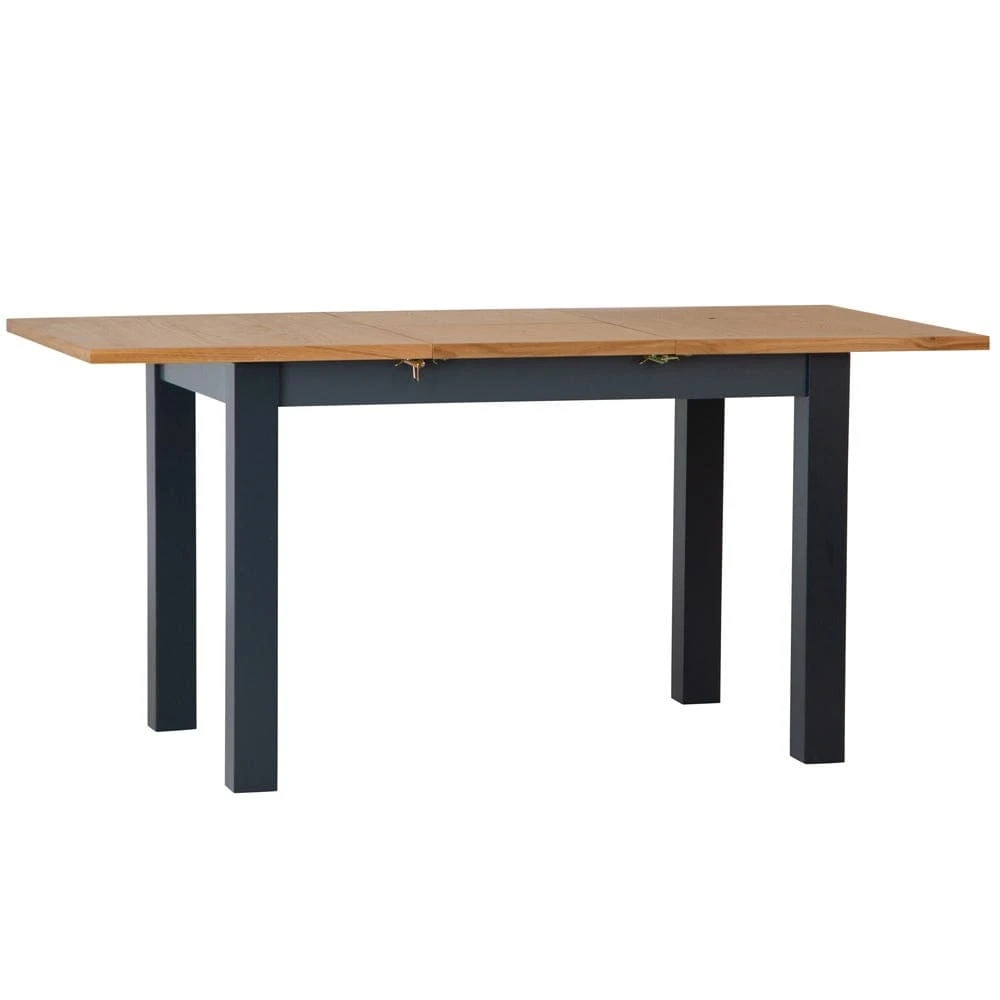 Salisbury Blue Painted Oak 1.2m Butterfly Extending Dining Table 5 Salisbury Blue Painted Oak 1.2m Butterfly Extending Dining Table - Image 3