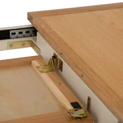 Salisbury Ivory Painted Oak 1.2m Butterfly Extending Dining Table -Furniture Sale Shop lp 12bet c 10