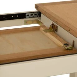 Salisbury Ivory Painted Oak 1.2m Butterfly Extending Dining Table -Furniture Sale Shop lp 12bet c 11