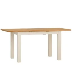 Salisbury Ivory Painted Oak 1.2m Butterfly Extending Dining Table -Furniture Sale Shop lp 12bet c 6
