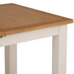 Salisbury Ivory Painted Oak 1.2m Butterfly Extending Dining Table -Furniture Sale Shop lp 12bet c 9