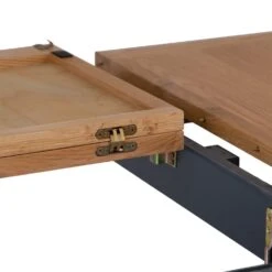 Salisbury Blue Painted Oak 1.5m Butterfly Extending Dining Table -Furniture Sale Shop lp 15bet b 17