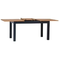 Salisbury Blue Painted Oak 1.5m Butterfly Extending Dining Table -Furniture Sale Shop lp 15bet b 4