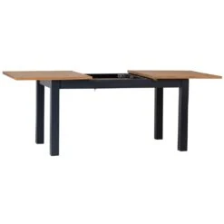 Salisbury Blue Painted Oak 1.5m Butterfly Extending Dining Table -Furniture Sale Shop lp 15bet b 5