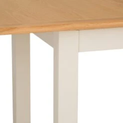 Salisbury Ivory Painted Oak 1.5m Butterfly Extending Dining Table -Furniture Sale Shop lp 15bet c 10