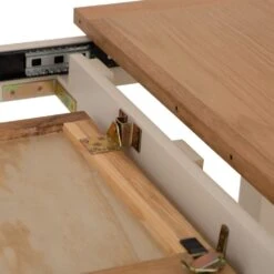 Salisbury Ivory Painted Oak 1.5m Butterfly Extending Dining Table -Furniture Sale Shop lp 15bet c 13