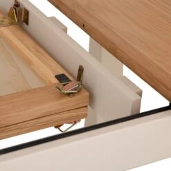 Salisbury Ivory Painted Oak 1.5m Butterfly Extending Dining Table -Furniture Sale Shop lp 15bet c 14