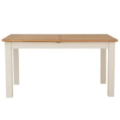 Salisbury Ivory Painted Oak 1.5m Butterfly Extending Dining Table -Furniture Sale Shop lp 15bet c 15