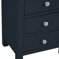 Salisbury Blue Painted Oak 3 Drawer Bedside Table -Furniture Sale Shop lp bsc b 4